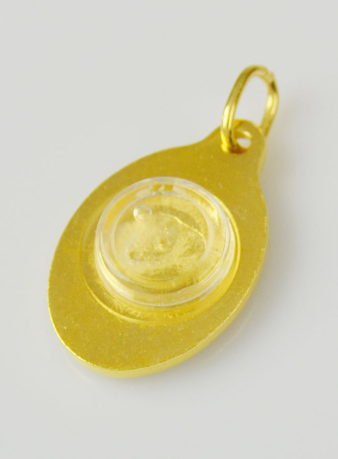 Médaille Vierge & Eau de Lourdes - 25mm (pic 4)