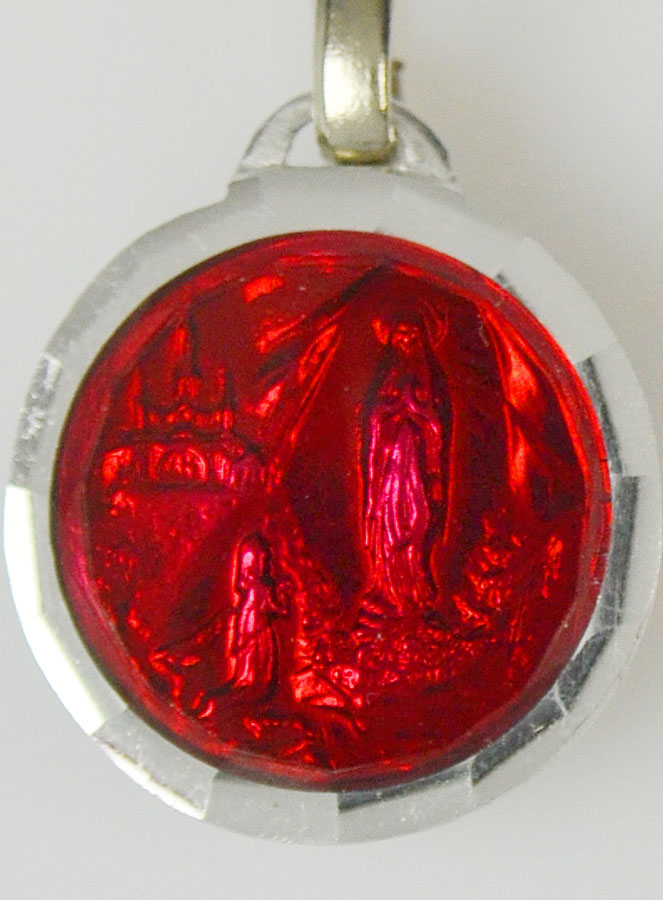 Médaille Lourdes Rouge & Eau de Lourdes (pic 2)