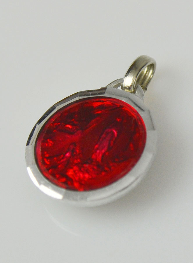 Médaille Lourdes Rouge & Eau de Lourdes (pic 3)