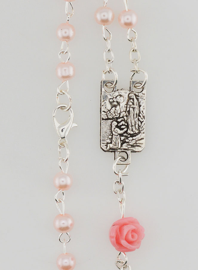 Chapelet en Perles de Nacre Rose (pic 3)