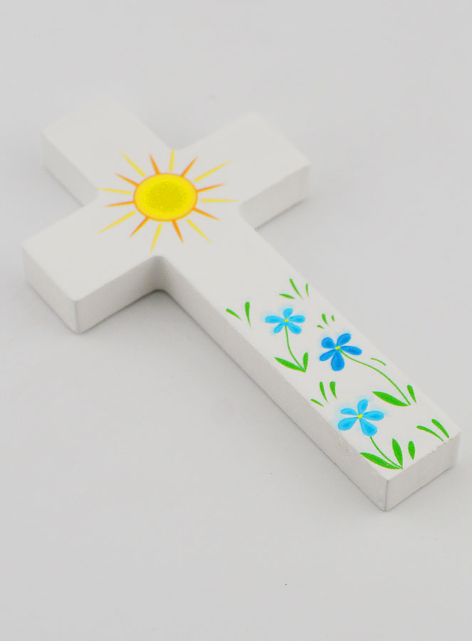 Croix en Bois - Soleil et Fleurs (pic 3)
