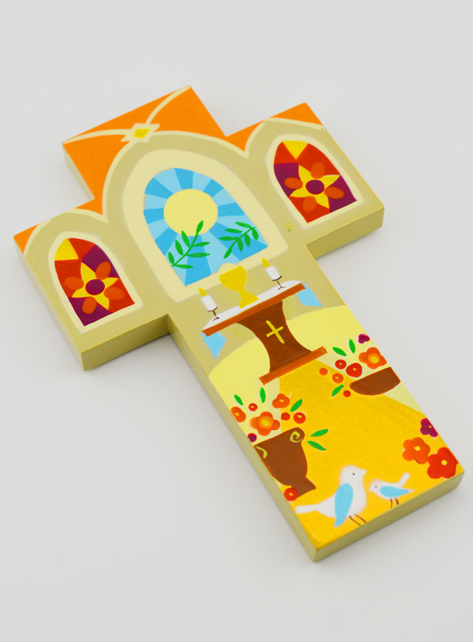 Croix Enfant en Bois - Ma Première Communion Solennelle (pic 3)