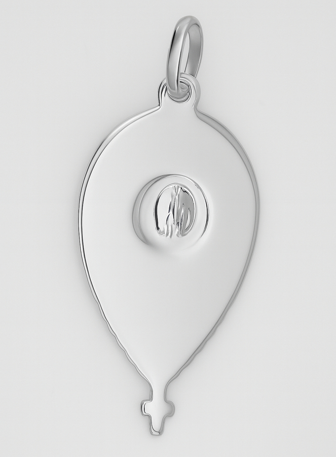 Médaille Goutte Vierge Marie en Argent de Lourdes (pic 3)