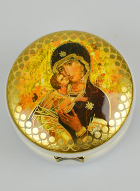 Custode Image Sainte Vierge de Vladimir - 5 cm (pic 1)