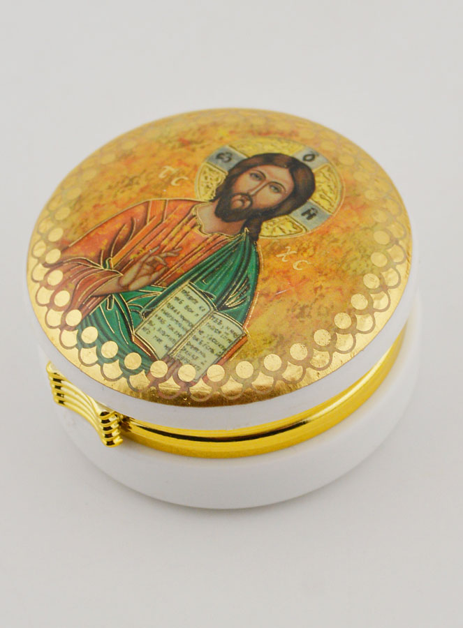 Custode Image du Christ Pantocrator - 5 cm (pic 4)