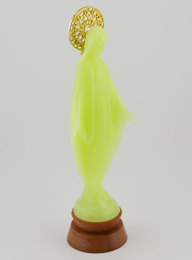 Statue Vierge Miraculeuse Fluo - 14 cm (pic 3)