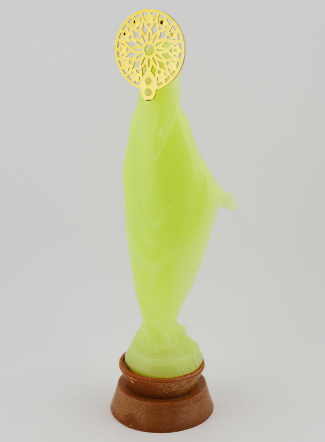 Statue Vierge Miraculeuse Fluo - 14 cm (pic 4)