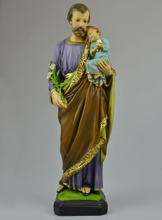 Statue Saint Joseph en Résine Couleur - 40 cm (pic 2)