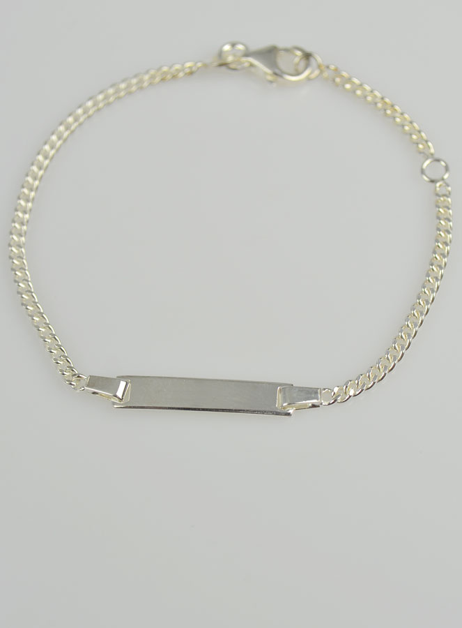 Gourmette de Baptême Bébé en Argent Massif 925/1000 - 15 cm (pic 2)