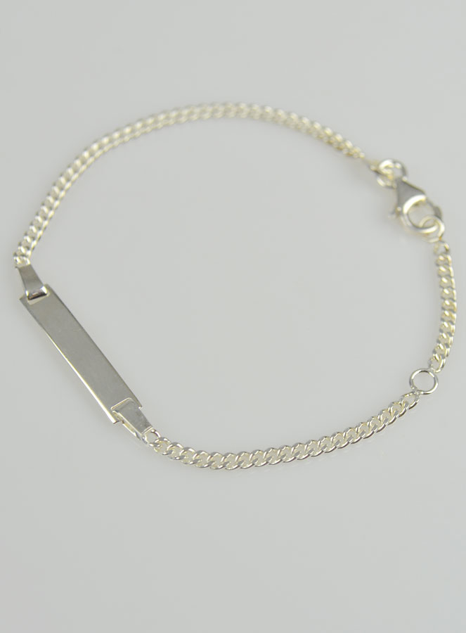 Gourmette de Baptême Bébé en Argent Massif 925/1000 - 15 cm (pic 3)