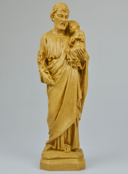 Statue Saint Joseph en Résine Ton Bois - 30 cm (pic 2)