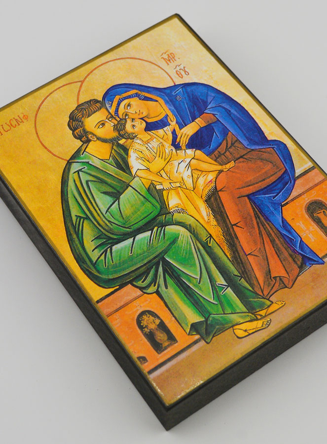 Icône Religieuse de la Sainte Famille - 15cm (pic 3)