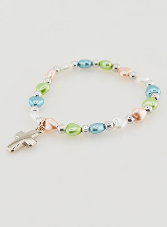 Bracelet Religieux Enfant - Croix & Coeur d'Amour (pic 4)