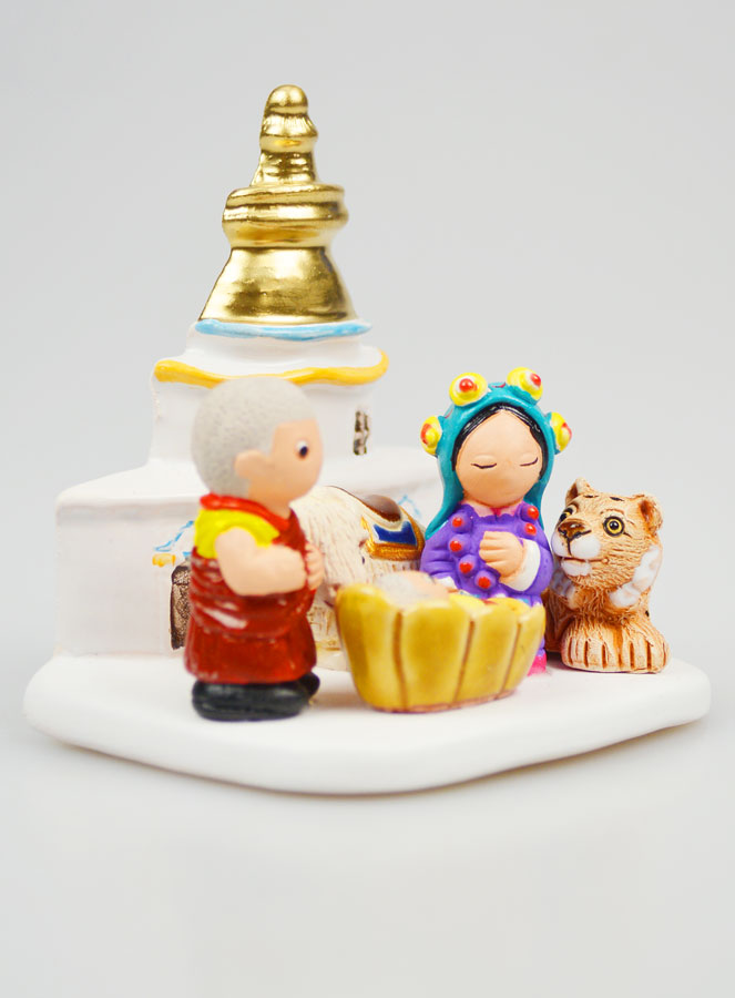 Crèche de Noël du Monde - Nativité Tibet (pic 4)