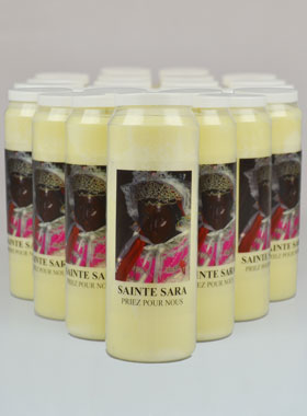 Lot de 20 Bougies de Neuvaine à Sainte Sara (pic 1)