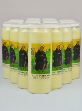 Lot de 20 Bougies de Neuvaine à Saint Pérégrin (pic 1)