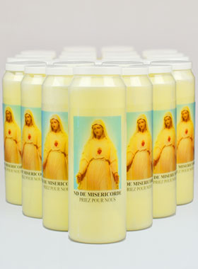 Lot de 20 Bougies de Neuvaine à Notre Dame de Miséricorde (pic 1)