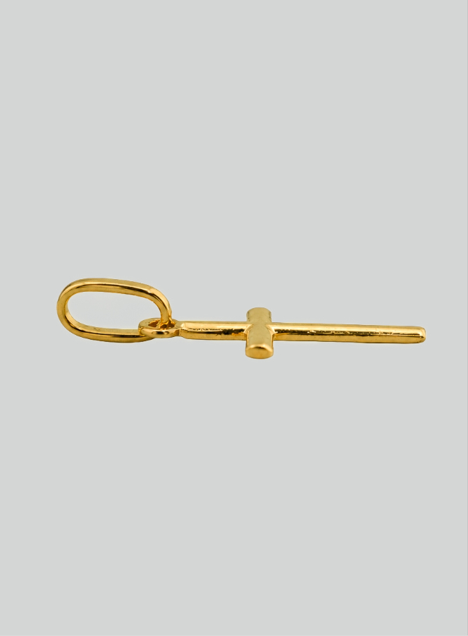 Pendentif Croix du Christ Jésus - 10mm - Or Massif 18 Carats (pic 4)
