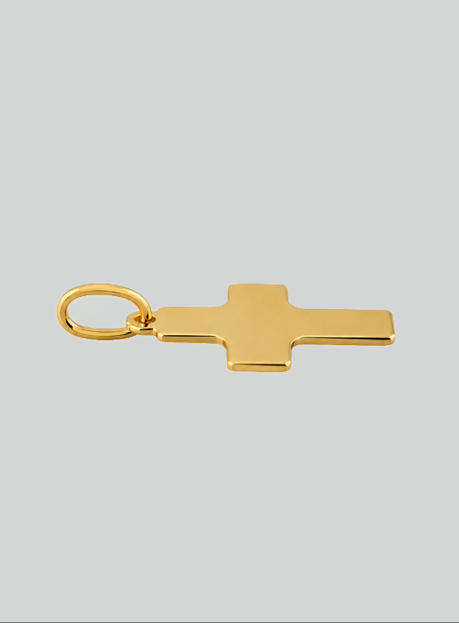 Pendentif Croix Classique - 15mm - Or Massif 18 Carats (pic 4)
