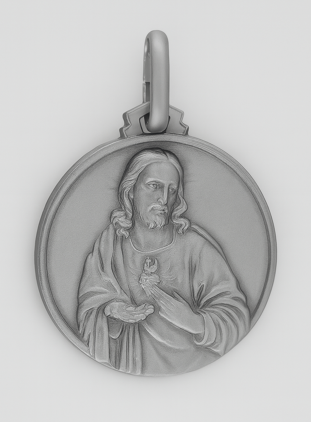 Médaille du Scapulaire en Argent 925/1000 - 18 mm (pic 2)