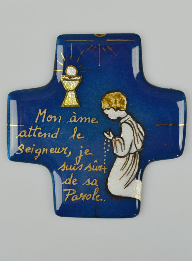 Croix de Communion - Communiant Garçon en Emaux du Liban (pic 2)