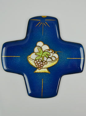 Croix de Première Communion en Emaux du Liban (pic 1)