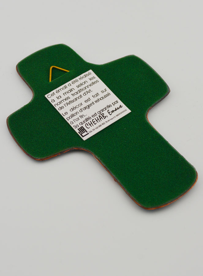 Croix Jésus Mon Sauveur en Emaux (pic 4)