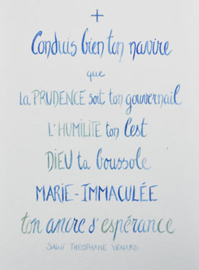 Carte de Prière - Conduis bien ton Navire (pic 1)