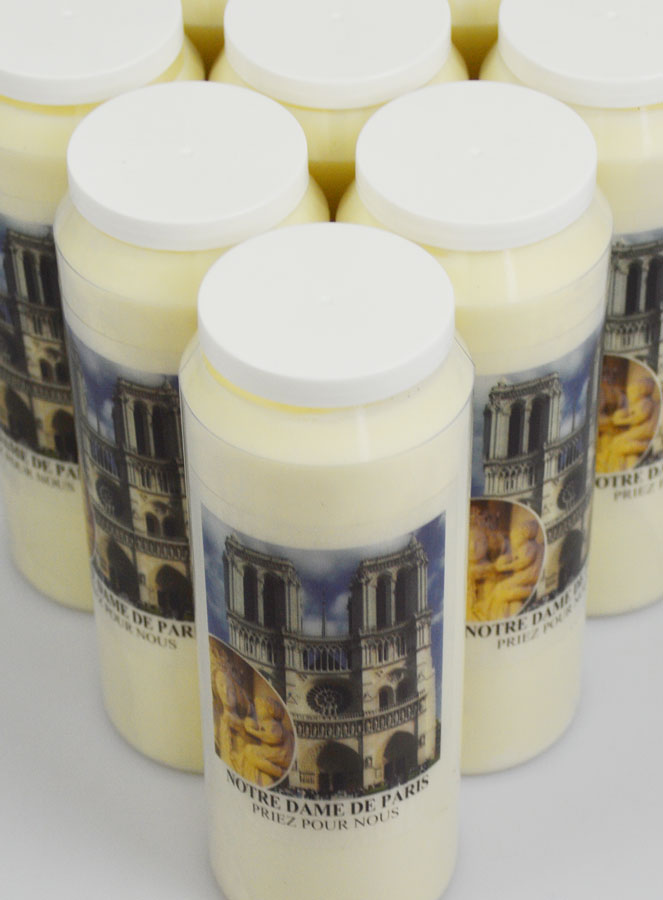 Lot de 10 Bougies de Neuvaine à Notre-Dame de Paris (pic 4)