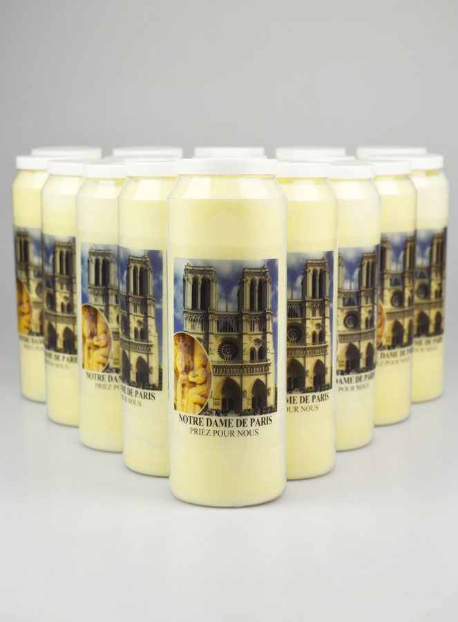 Lot de 20 Bougies de Neuvaine à Notre-Dame de Paris (pic 1)