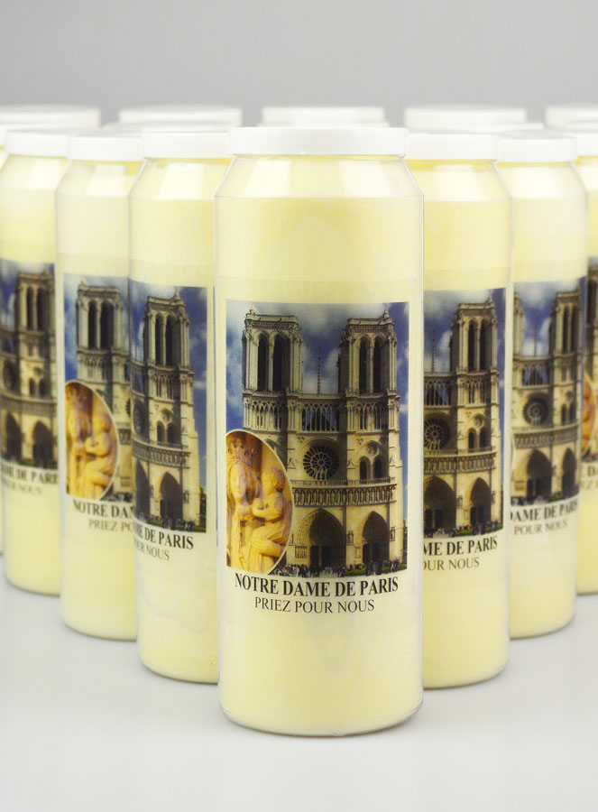 Lot de 20 Bougies de Neuvaine à Notre-Dame de Paris (pic 3)