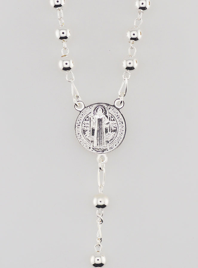 Chapelet de Saint Benoît en Argent Massif 925/1000 (pic 3)