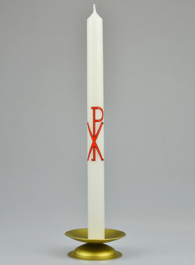 Cierge de Baptême Percé Pax - 30cm (pic 1)