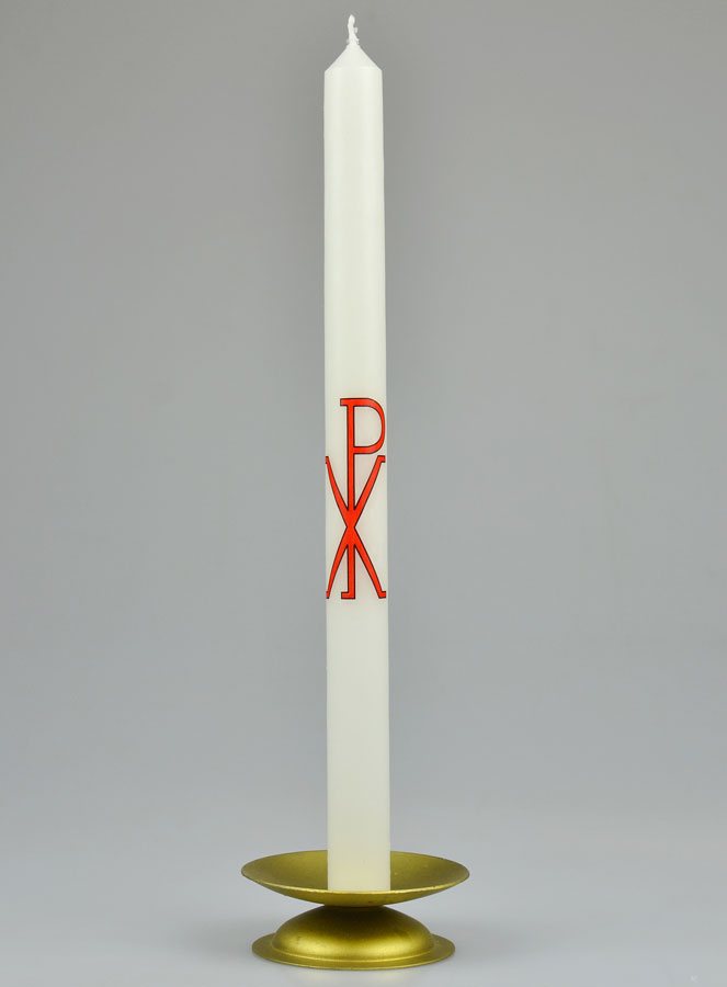 Cierge de Baptême Percé Pax - 30cm (pic 2)