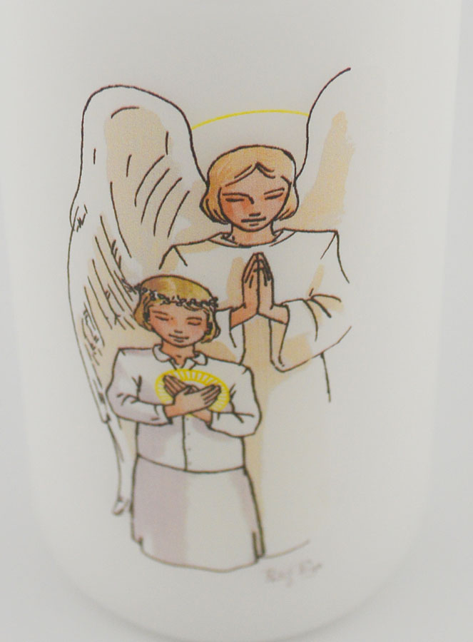 Cierge Bougie de Communion Action de Grâce - Fille Blonde (pic 4)