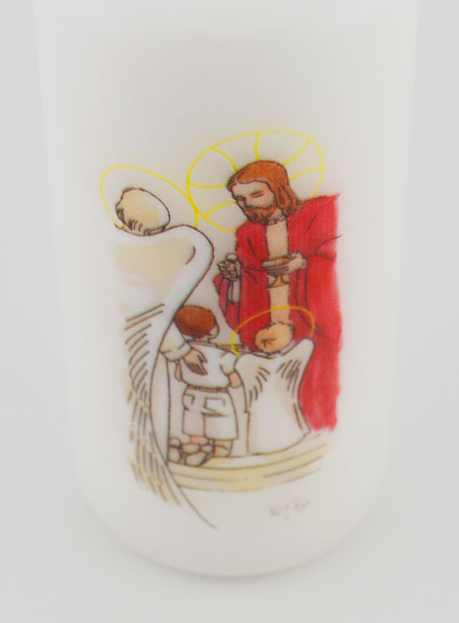 Cierge de Communion Pain de Vie - Garçon Brun (pic 4)
