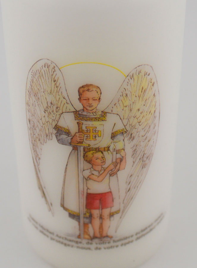 Bougie Cierge de Communion St Michel Archange & Garçon (pic 4)