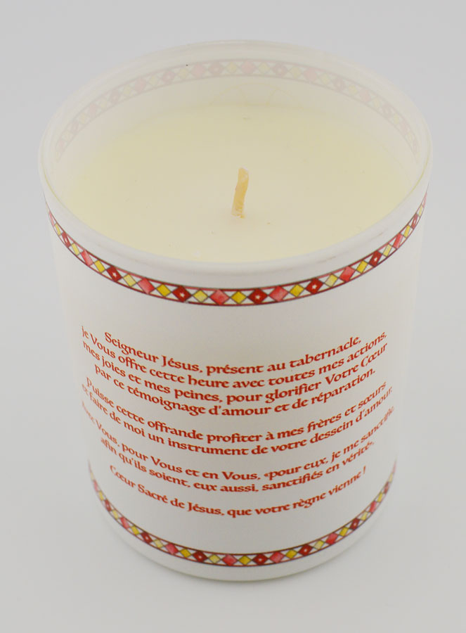 Bougie Parfumée Luxe Sacré Coeur de Jésus avec Prière (pic 4)