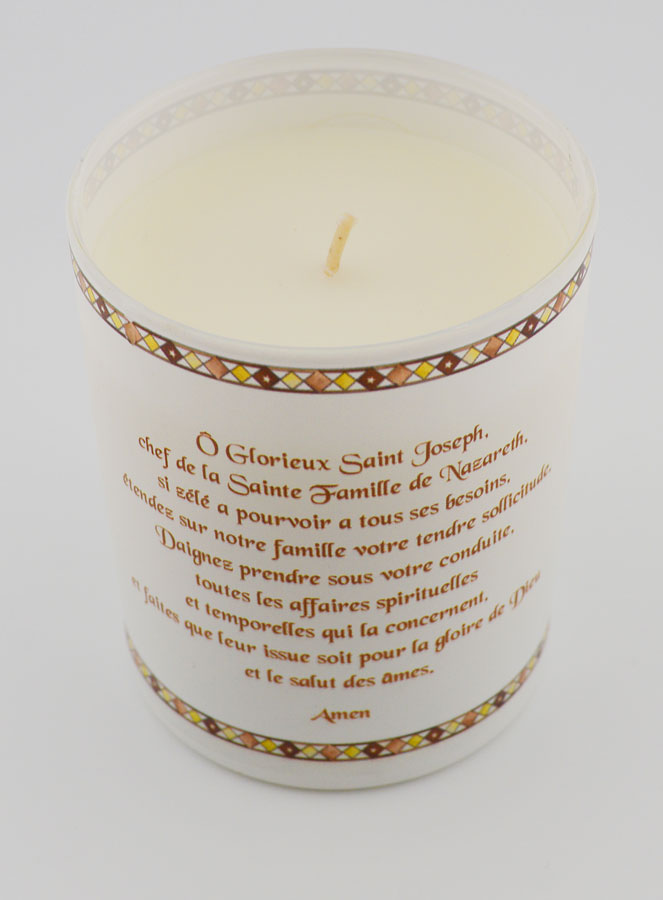 Bougie Parfumée Luxe Saint Joseph avec Prière (pic 4)
