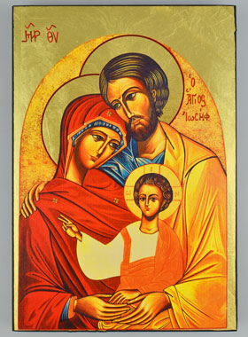 Icône Religieuse - Sainte Famille de Nazareth 19cm (pic 1)