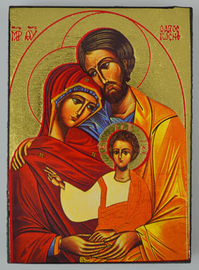 Icône Religieuse Petit Format - Sainte Famille - 9cm (pic 1)