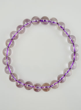 Bracelet en Pierre Naturelle d'Améthyste AAA (pic 1)
