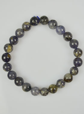 Bracelet en Pierre Naturelle de Cordiérite Lolite (pic 1)