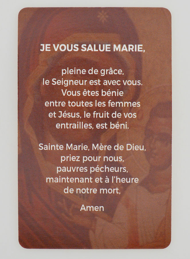 Carte de Prière Je vous salue Marie (pic 4)