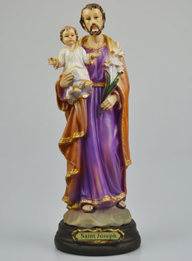 Statue de Saint Joseph à l'Enfant Jésus - 30cm (pic 1)