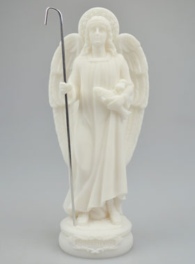 Statue de Saint Raphaël en Albâtre - 20cm (pic 1)