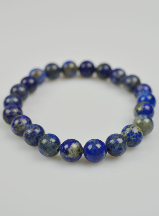 Bracelet en Pierre Naturelle de Lapis Lazuli - 8mm (pic 3)