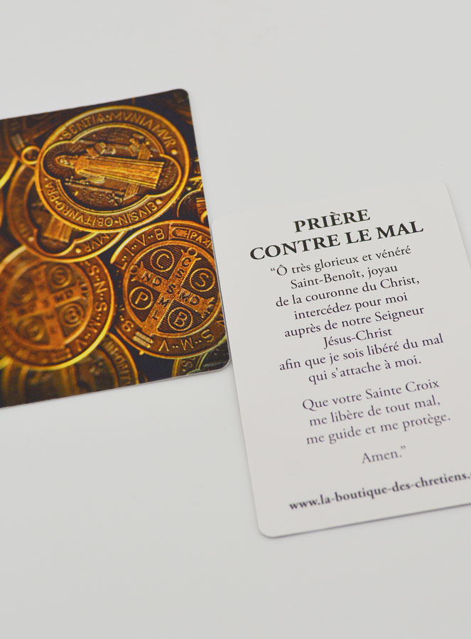 Carte de Prière Médaille de Saint Benoit (pic 4)