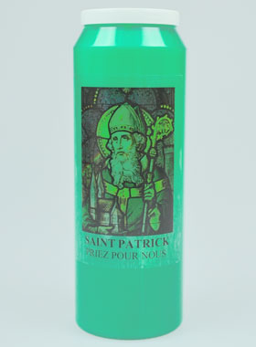 Bougie de Neuvaine Fête de Saint Patrick - 17.5cm (pic 1)