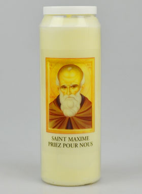 Bougie de Neuvaine à Saint Maxime - 17.5cm (pic 1)